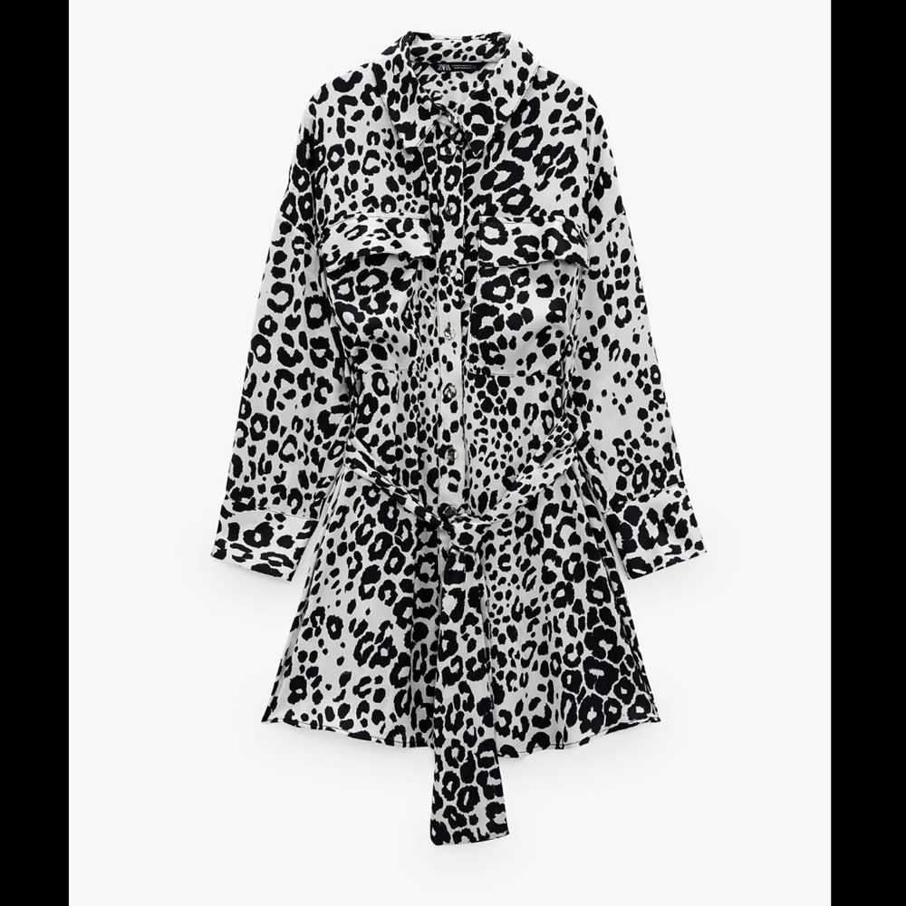 Zara animal print dress